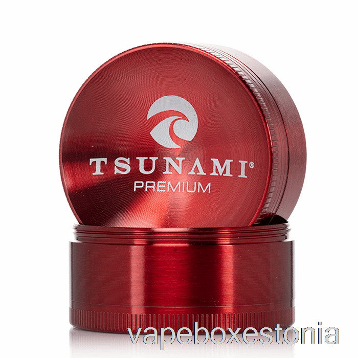Vape Box Estonia Tsunami 1,9tolline 4-osaline Uppunud Pealisveski Punane (50mm)
